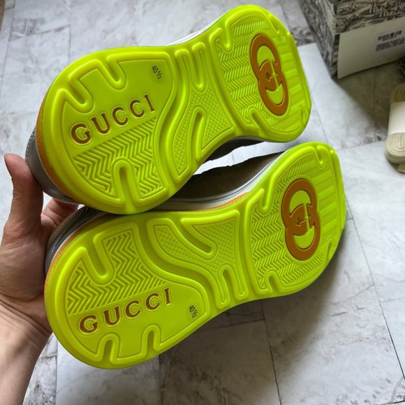 Gucci UltraPace Grey sneaker EU 40 US 9.5W 7M - Picture 3 of 5